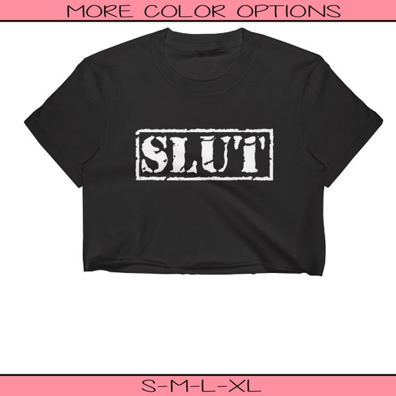 Festival Clothing BDSM Shirt Women/'s Clothing Slutty Clothing Anal Slut Crop Top