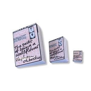 Miniatur Bücher | Die Perlen des Seins eine Wandblume | Enthält Echttext | 1/4, 1/6 oder 1/12 | Diorama | Puppenhaus Miniatur Buch