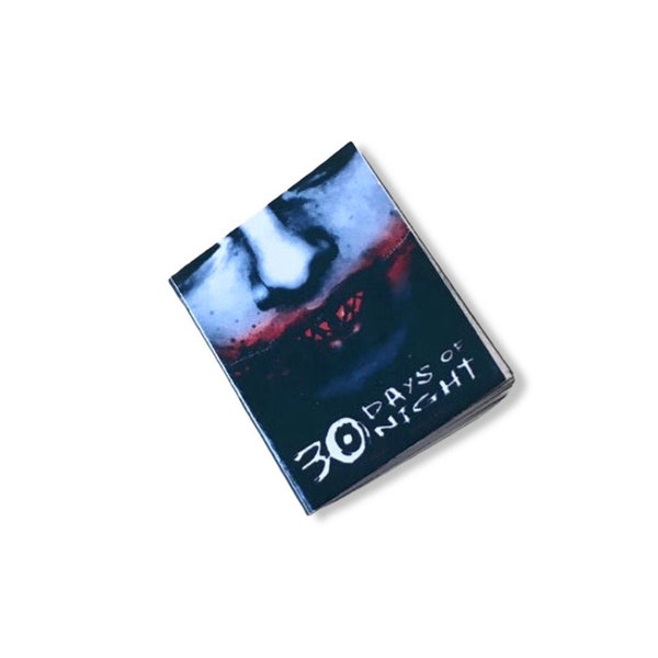 30 Days of Night Miniature Book | Limited Edition Horror Comic Book Miniseries | With Real Text & Pictures | 1/4, 1/6 or 1/12 Scale |