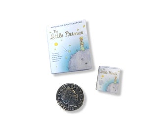 Miniature Book | The Little Prince | 1/4 1/6 and 1/12 Scale | Real Text | Dolls House Miniatures | Diorama | Dollhouse Furniture |