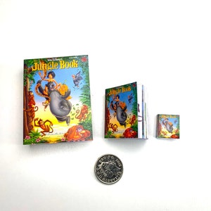 Miniature Book The Jungle Book | Real Text & Pictures | 1/4, 1/6 or 1/12 Scale | Childrens Book | Dolls House Miniatures