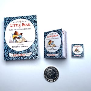 Miniatur Bärenbuch | Echttext & Bilder | 1/4, 1/6 oder 1/12 | Kinderbuch | Puppenhaus Miniaturen