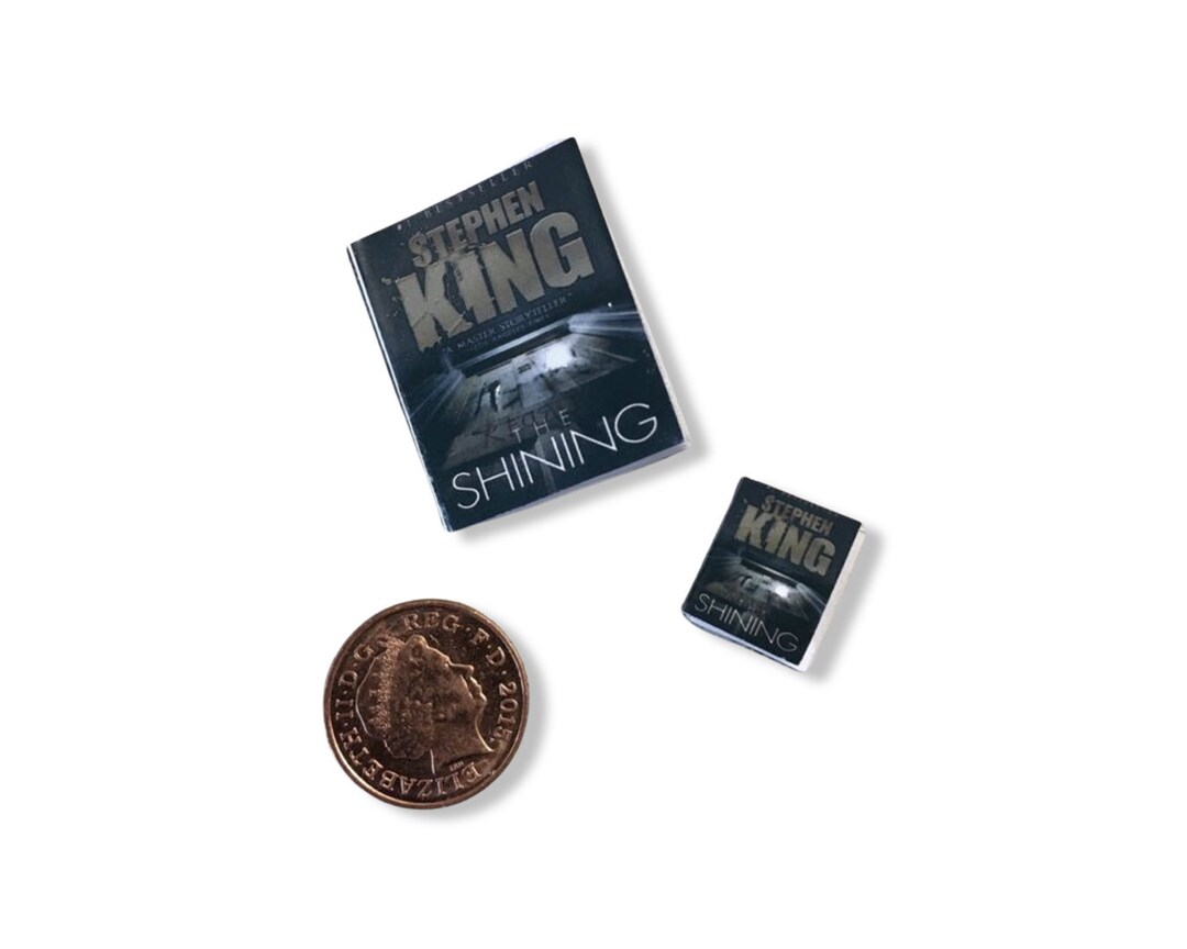 Dolls House Miniature Books the Shining Horror Novel Contains Real Text 1/6 Scale or 1/12 Scale