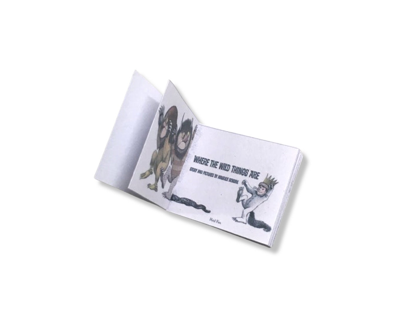 Where The Wild Things Are 1:12 Scale Miniature Readable Book – Handmade