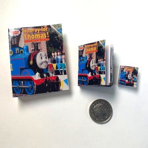 Miniature Thomas The Tank Engine Book | Real Text & Pictures | 1/4, 1/6 or 1/12 Scale | Children&#39;s Book | Dolls House Miniatures