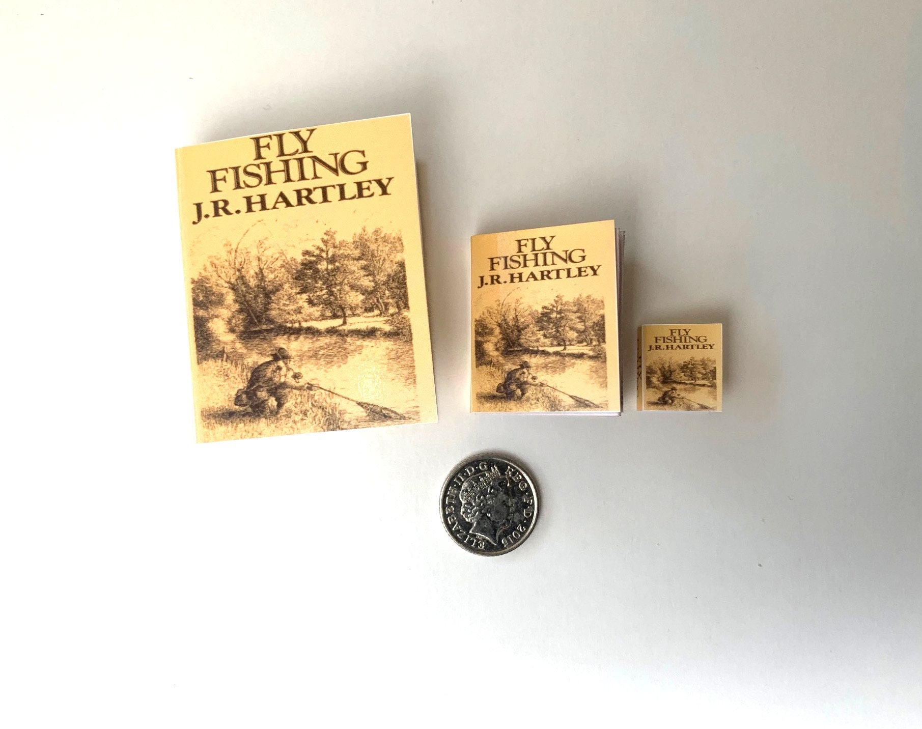 Miniature Book Fly Fishing by J R Hartley Real Text & | Etsy