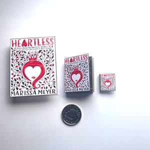 Miniature Book | Heartless | 1/4 1/6 and 1/12 Scale | Real Text | Dolls House Miniatures | Diorama | Dollhouse Furniture |