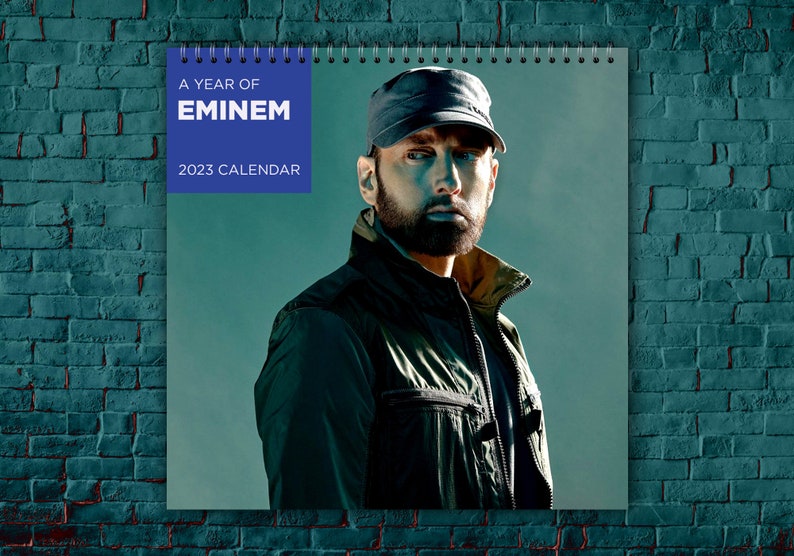 Eminem Calendar 2023 Celebrity Calendar Eminem 2023 Wall Etsy