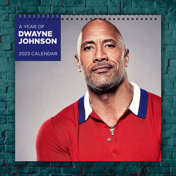 Dwayne Johnson Calender Etsy