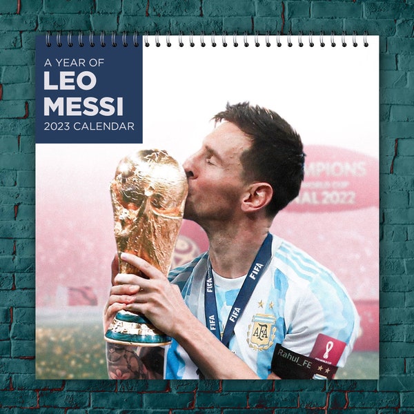 Lionel Messi Calendar 2023 | Celebrity Calendar | 2023 Wall Calendar | Lionel Messi World Cup 2022 Calendar | Gift for Messi Fan