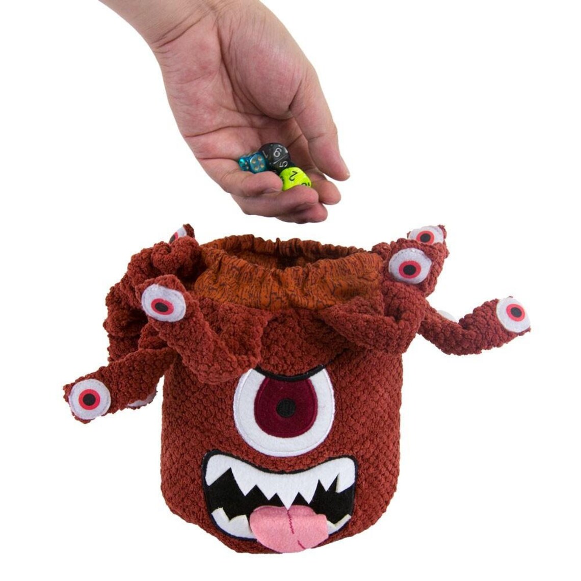 D&D Eye of the Beholder Plush Dice Bag Etsy