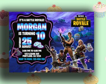 invitation fortnite - invitation anniversaire fortnite