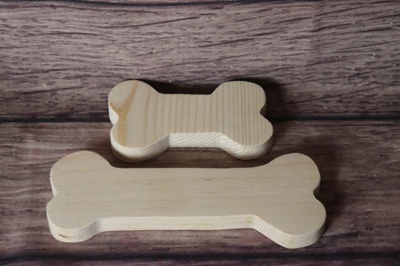 Wood Dog Bone Cut Outs Etsy