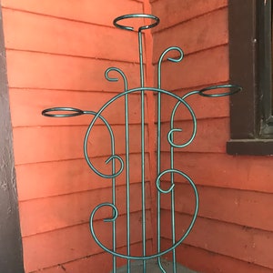 Vintage Outdoor Wrought Iron Plant Stand