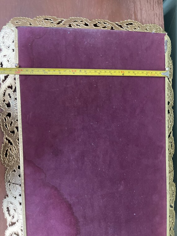 Large 28” Rectangular Ormolu Mirrored Centerpiece… - image 10