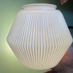 Mid Century Modern Glass UFO Lantern Replacement Ceiling Light Shade