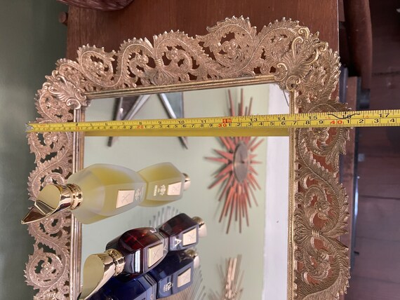 Large 28” Rectangular Ormolu Mirrored Centerpiece… - image 6