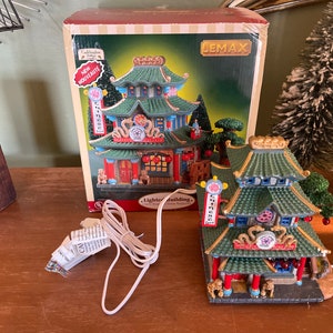 Lemax Christmas Village Cherry Blossom Chinese Restaurant in