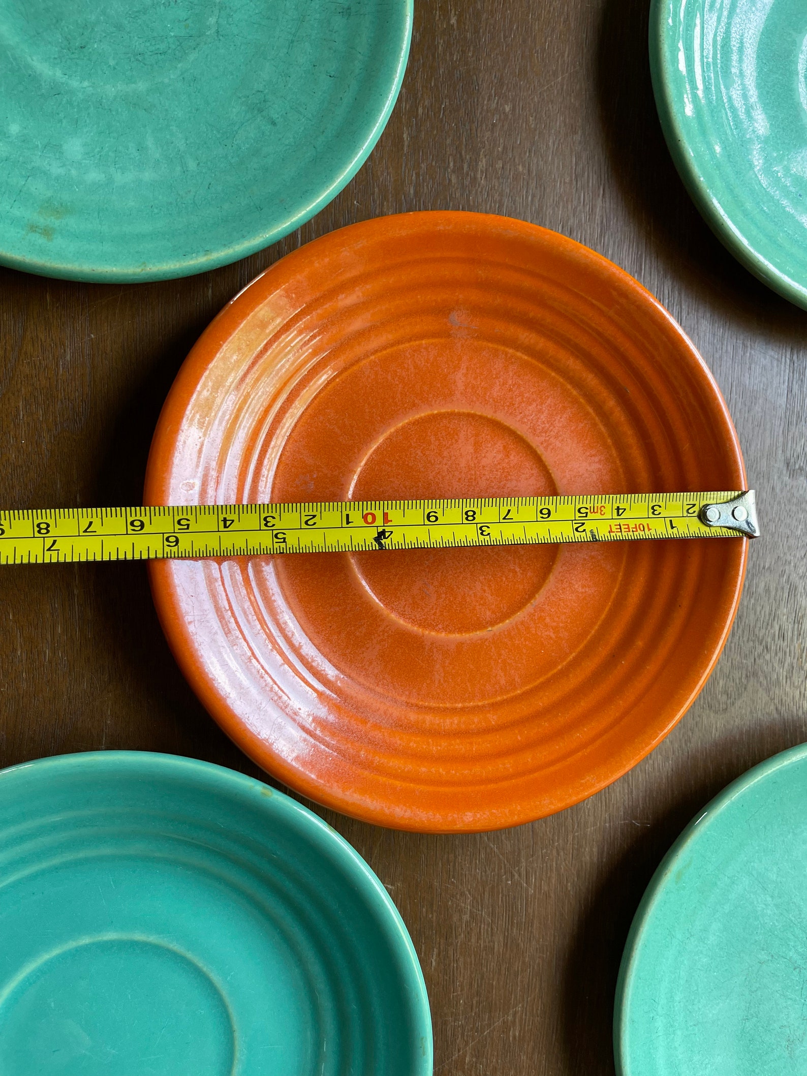 Bauer Los Angeles Pottery Saucer Dessert Plates Ringware Lot Etsy