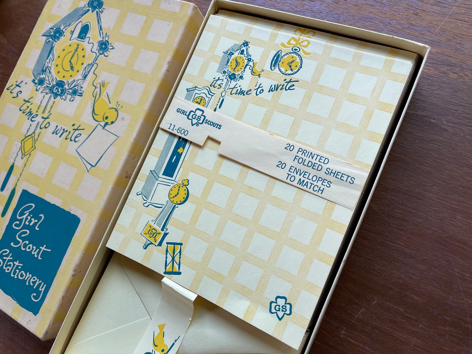 Vintage Girl Scout Camp Stationary Set | Etsy