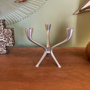 Just Andersen Portavelas de peltre Candelabro Dinamarca 2688