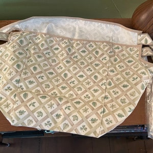 Longaberger Lattice Leaf Large Picnic Basket Fabric Liner New Old Stock