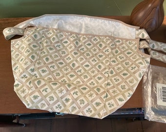 Longaberger Lattice Leaf Large Picnic Basket Fabric Liner New Old Stock