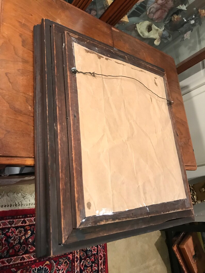 Antique Eastlake Wood Framed Mirror Large 19 X Etsy