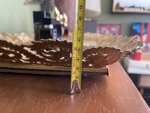 Large 28” Rectangular Ormolu Mirrored Centerpiece… - image 8