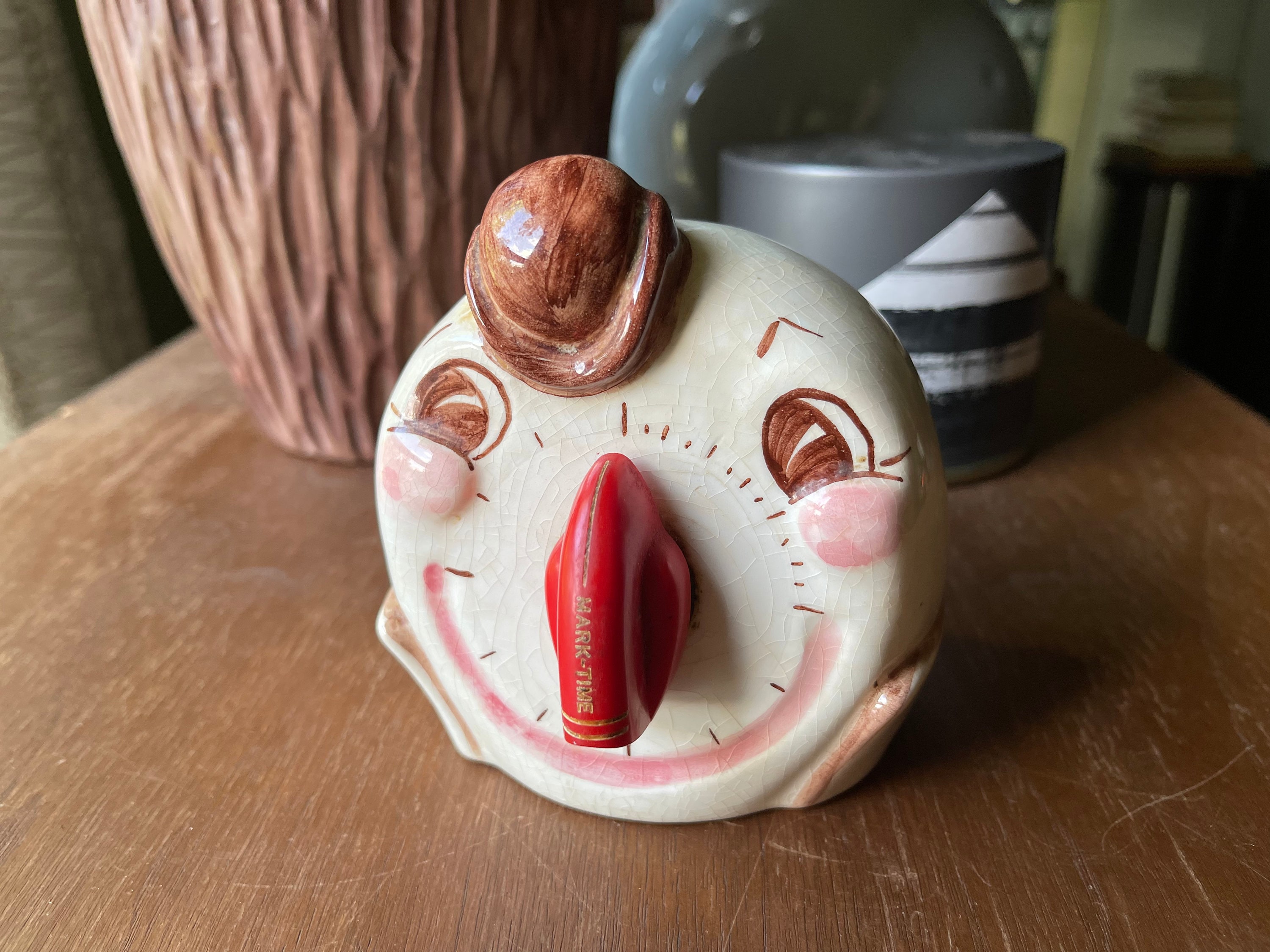 Anthropomorphic Ceramic Kitchen Timer
