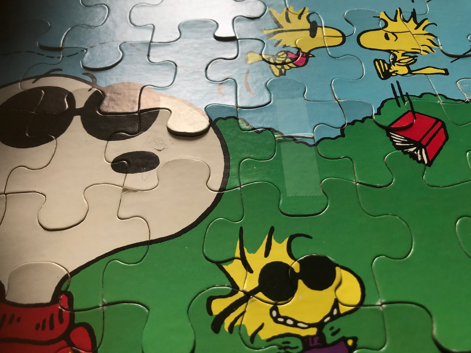Vintage Snoopy Peanuts Jigsaw Puzzle Lot Childrens 63 piece Etsy