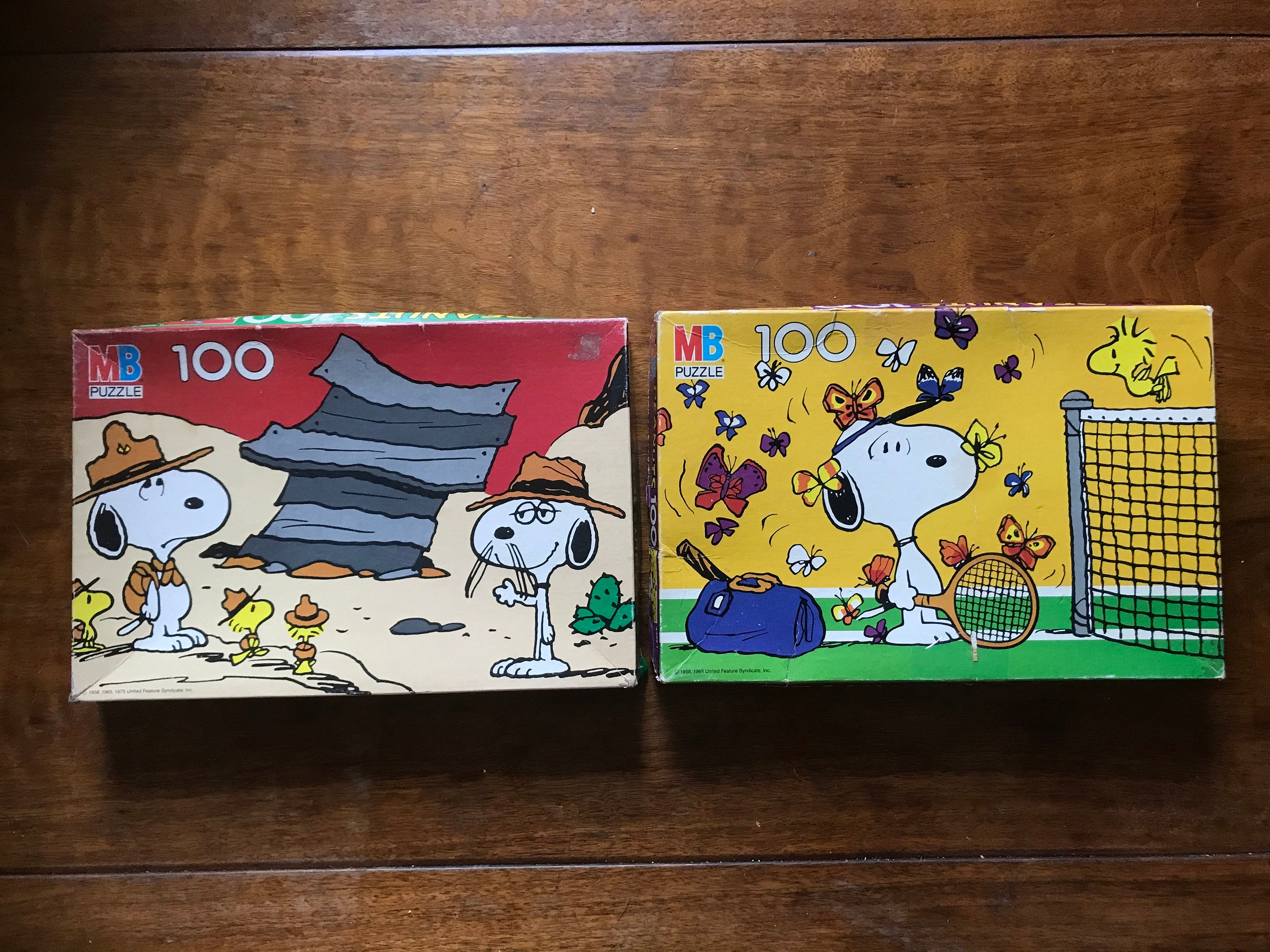 Vintage Snoopy Peanuts Jigsaw Puzzle Lot Childrens 100 piece Etsy
