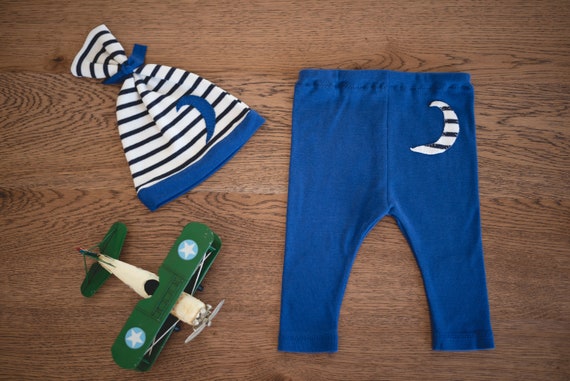 newborn pants and hat set