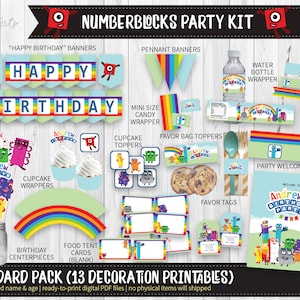 DIGITAL Printable: Personalised Birthday Party Kit