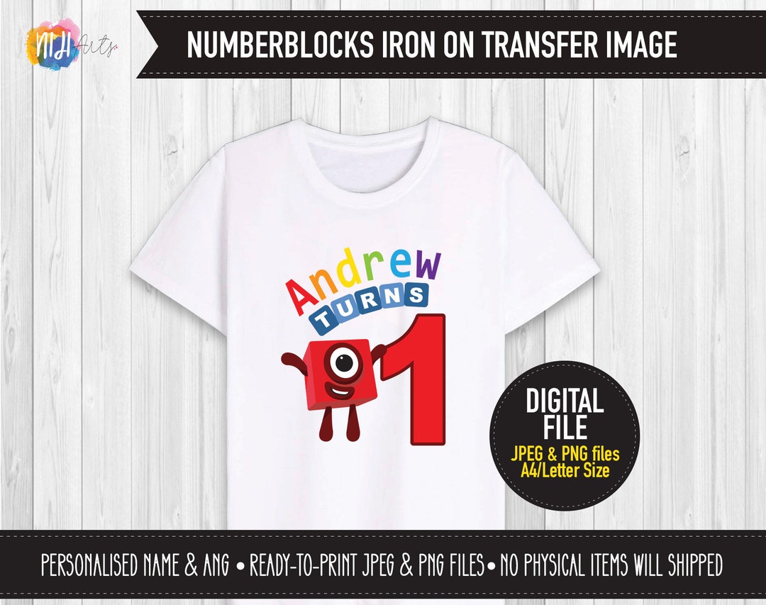 DIGITAL Printable: Personalised Iron on Transfer Image, DIY Birthday Shirts - Etsy