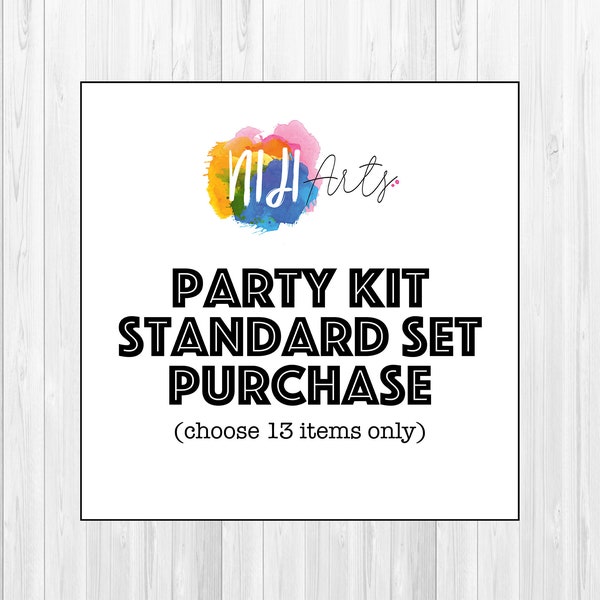 Party Kit - Standard Pack (13 printable in Digital PDF File)