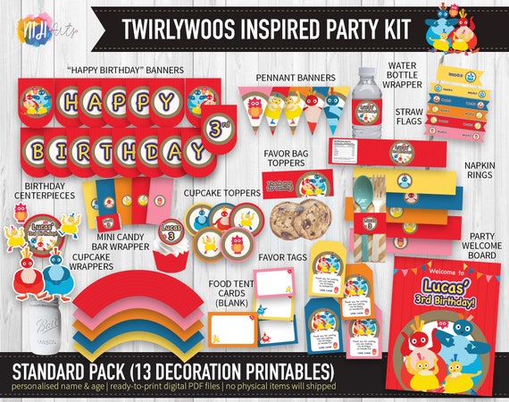 DIGITAL Printable: Personalised Birthday Party Kit | Etsy