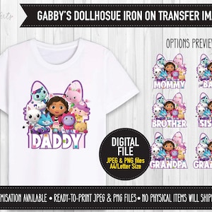 DIGITAL Printable: Iron On Transfer Image, Family Shirts