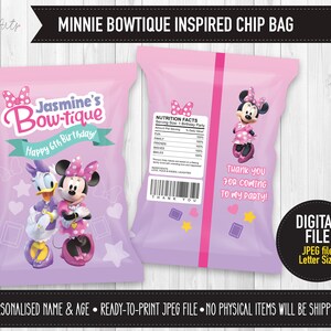 DIGITAL Printable: Personalised Chip Bag Wrapper