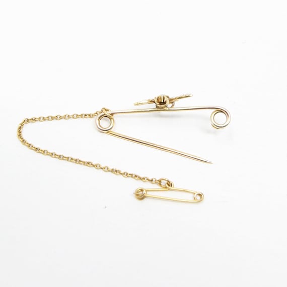 Antique Victorian Solid 15ct 15k Gold Ruby Seed P… - image 7