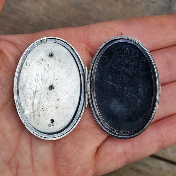 Antique Victorian 1885 HM Solid Sterling Silver 9… - image 4