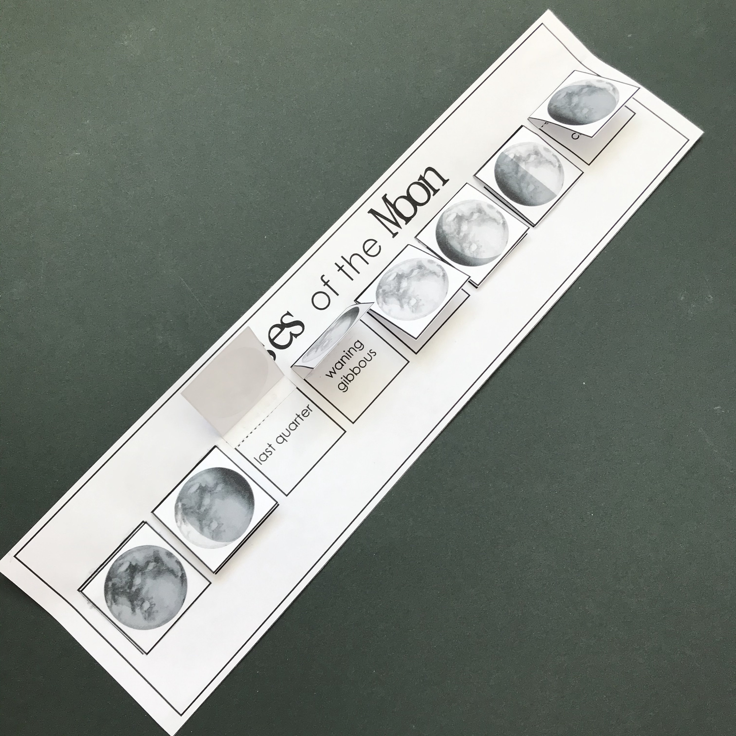 Preschool printables Moon Phases curriculum | Etsy