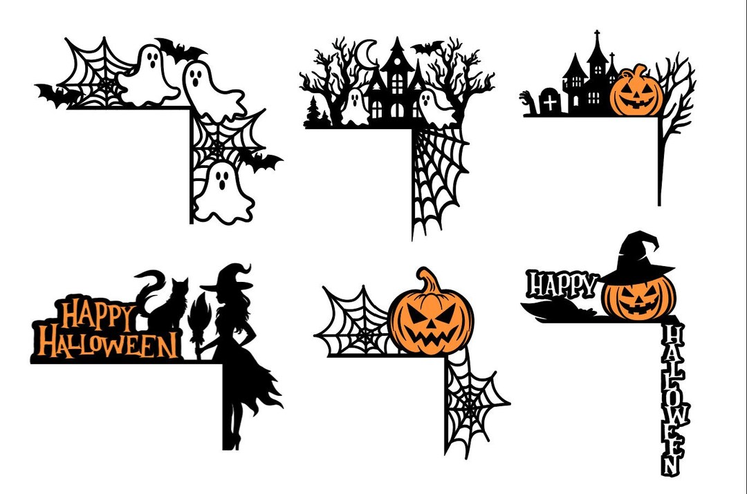 Halloween Door Corner Decor Halloween Decorspider  Cornerhalloween