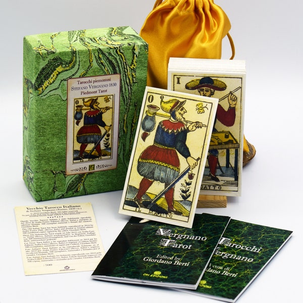 ESPECIAL Tarot de Marsella-Piamonte de Vergnano 1830, Art Box, ltd.ed. 500 copias