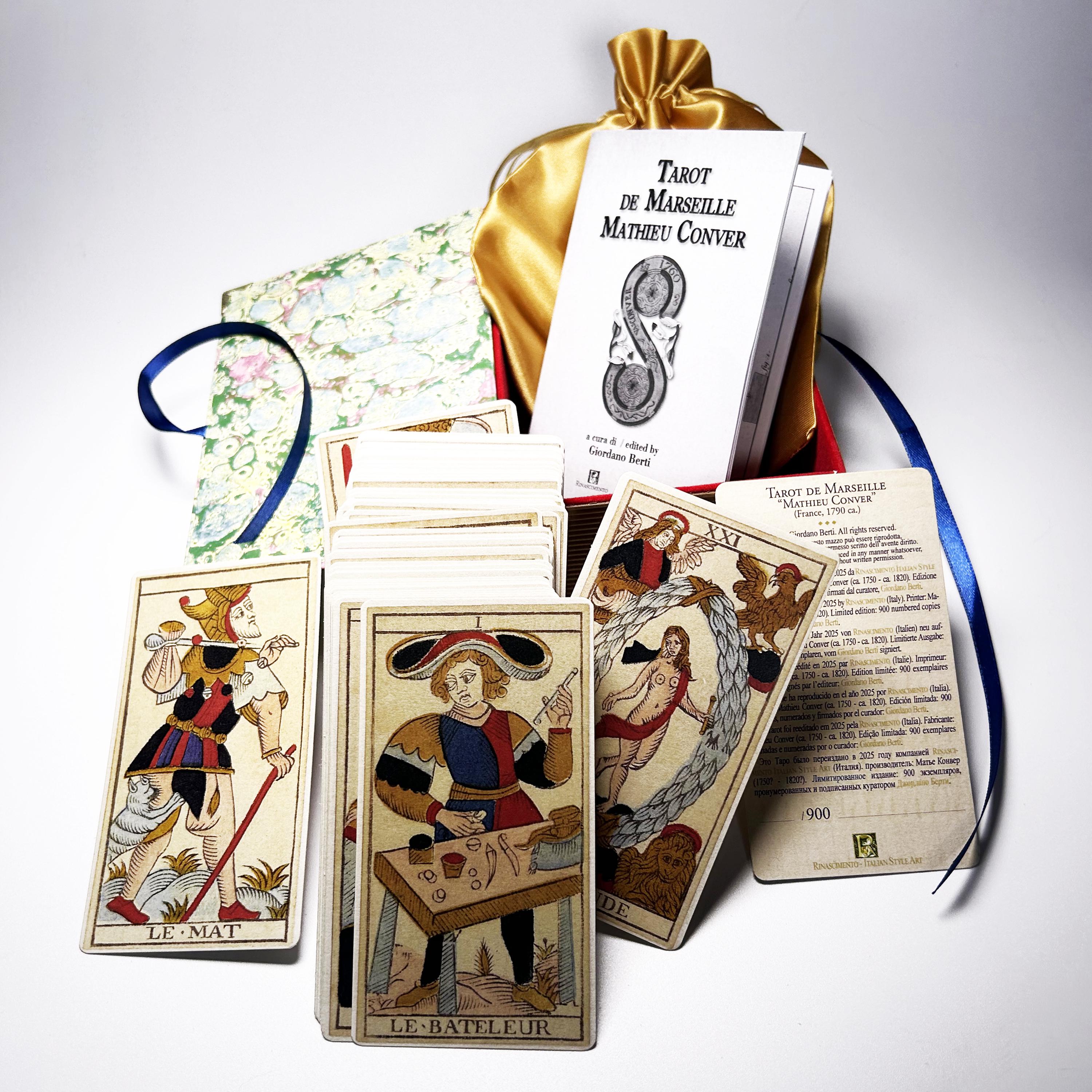 Tarot De Marseille CONVER 1790, DELUXE Ltd Ed, Ideal for