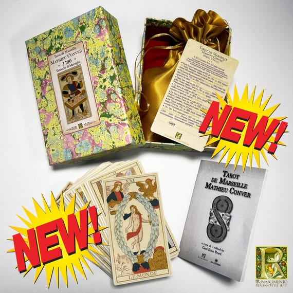 AUTHENTIC Tarot De Marseille CONVER Mathieu 1790 ARTBOX Ltd.ed