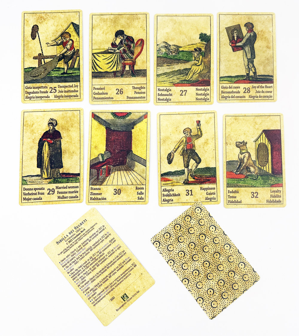 チャーミングな秘密のシビュラ 1860年、オラクルカード32枚、限定800部