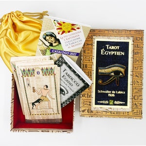 MISTERIOSI Tarocchi Egiziani Schwaller de Lubicz 1926, scatola DELUXE, ltd.ed. 986 copie