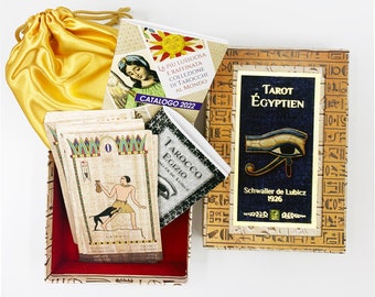 MYSTERIOUS Egyptian Tarot Schwaller de Lubicz 1926, DELUXE box, ltd.ed. 986 copies
