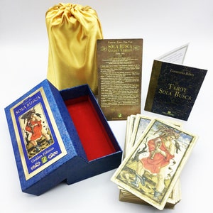 THE BEST Sola Busca Tarot 1491, GOLDEN version in Art Box,  ltd.ed. 777 copies